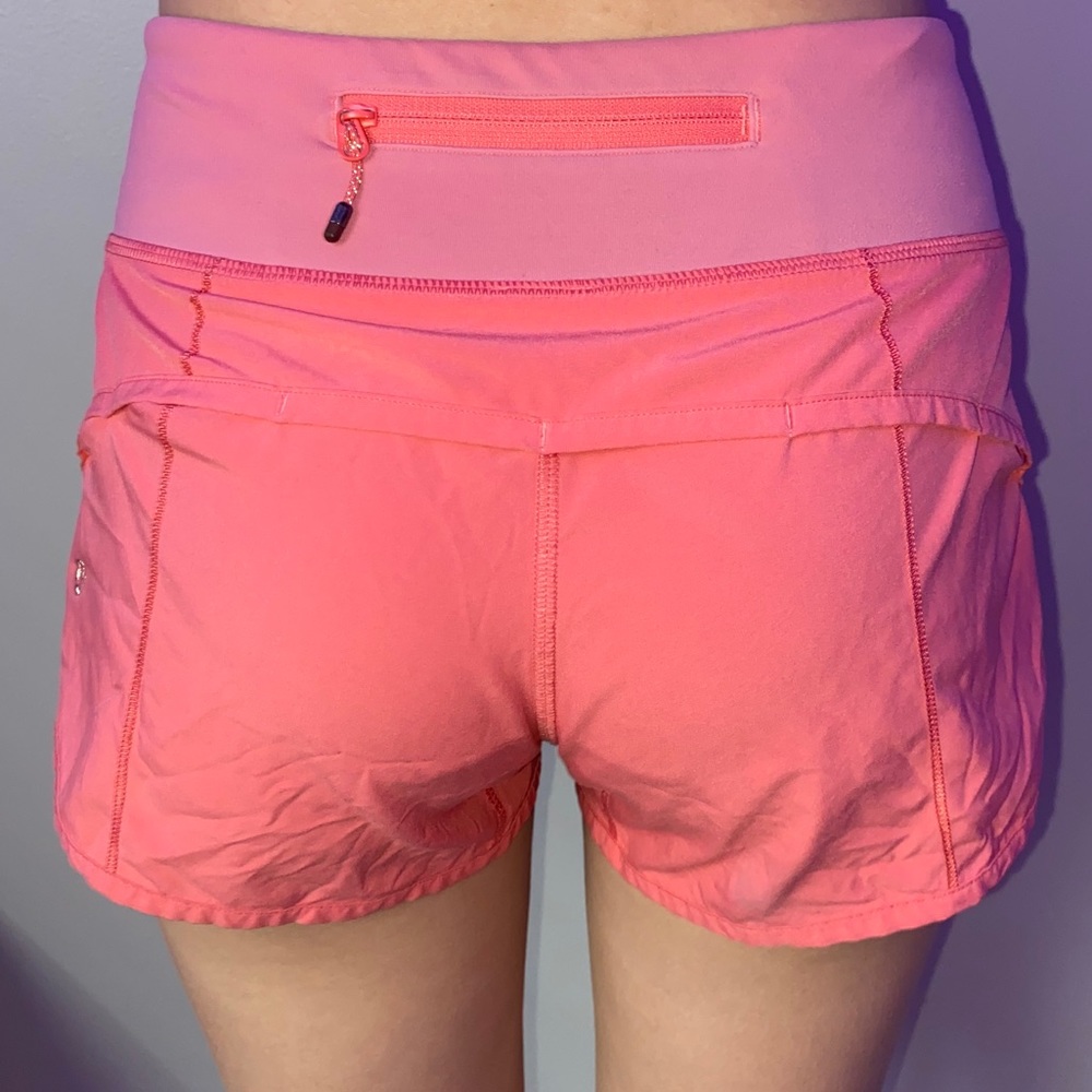 Pink LuluLemon shorts